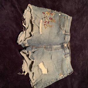 Express shorts with gems